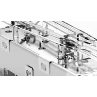 TE Connectivity-2057118-1 Steckverbinderzubehör Connector Accessories SFP+ Heat Sink Clip Right Angle Stainless Steel Tray