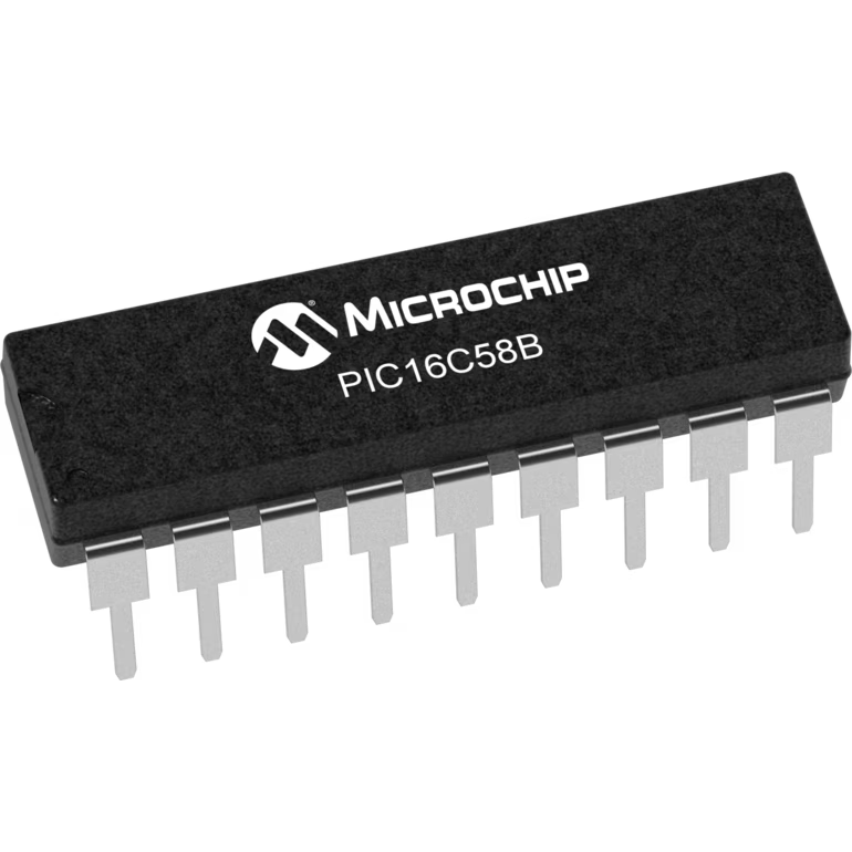 Microchip Technology-PIC16C58B-04I/P Microcontrollers - MCUs MCU 8-bit PIC RISC 3KB EPROM 3.3V/5V Automotive 18-Pin PDIP Tube