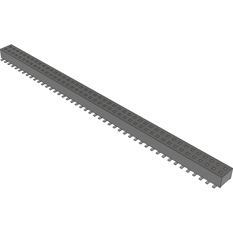 Samtec-CLP-145-02-F-D Steckverbinderleisten und Leiterplattenbuchsen Conn Socket Strip SKT 90 POS 1.27mm Solder ST Top Entry SMD TIGER CLAW™ Tube