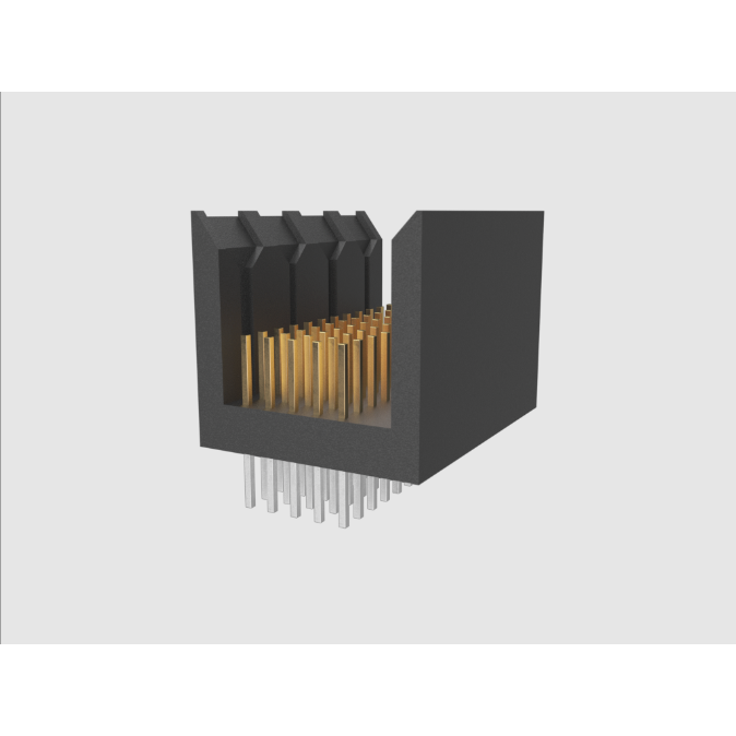 Amphenol Communications Solutions-89007-120LF Backplane connettore Metral® Board Connectors, Backplane Connectors, 5 Row Signal Header, Straight, Press-Fit, Wide body