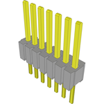 Conn Unshrouded Header HDR 7 POS 1.27mm Solder ST Top Entry Thru-Hole Bulk