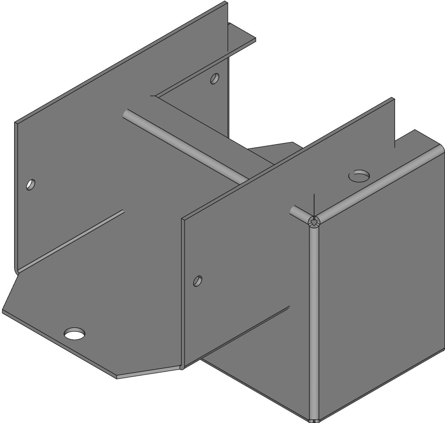 Hammond Manufacturing-1411FBBBK Boîtes, boîtiers et supports Black Aluminum Flange Mount Solid Models Enclosure