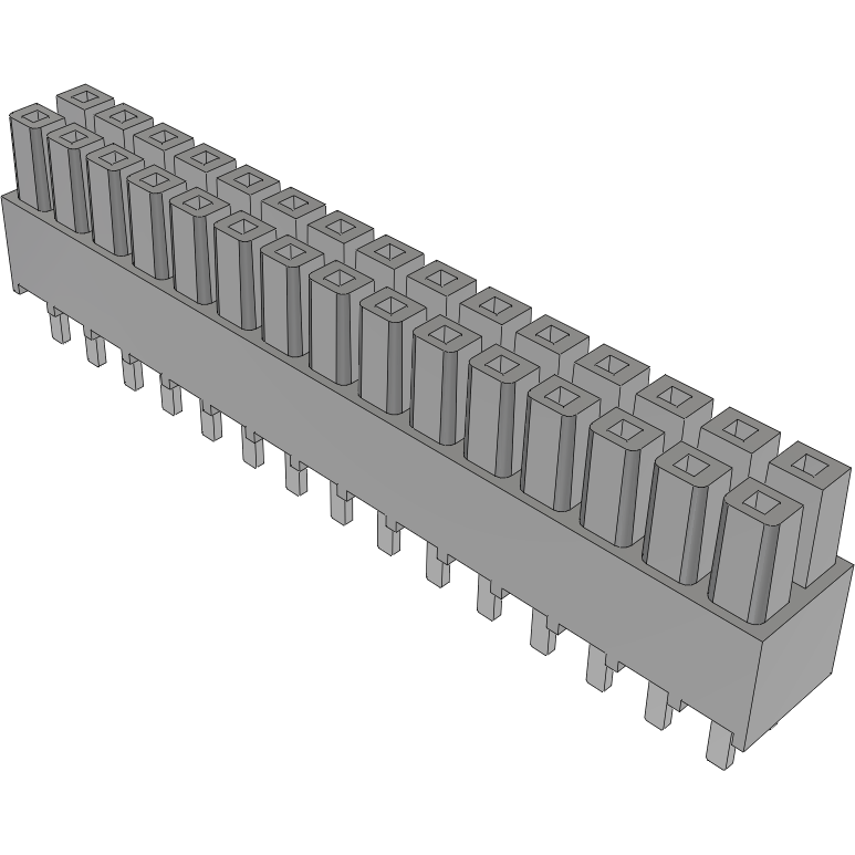 Samtec-IPS1-115-01-S-D Connector Headers and PCB Receptacles Conn Isolated Power Socket Strip SKT 30Power POS 2.54mm Solder ST Top Entry Thru-Hole Mini Mate® Bulk
