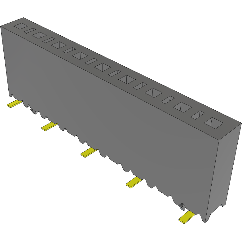 Samtec-SSM-109-S-SV-LC Steckverbinderleisten und Leiterplattenbuchsen Conn Socket Strip SKT 9 POS 2.54mm Solder ST Top Entry SMD Tube