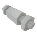 Standoff Hex M/M 4-40-THD 4.76mm-A/F 4.76mm-LG Stainless Steel 303