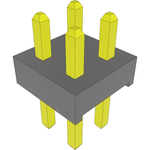 Conn Unshrouded Header HDR 4 POS 2mm Solder ST Top Entry Thru-Hole Bulk