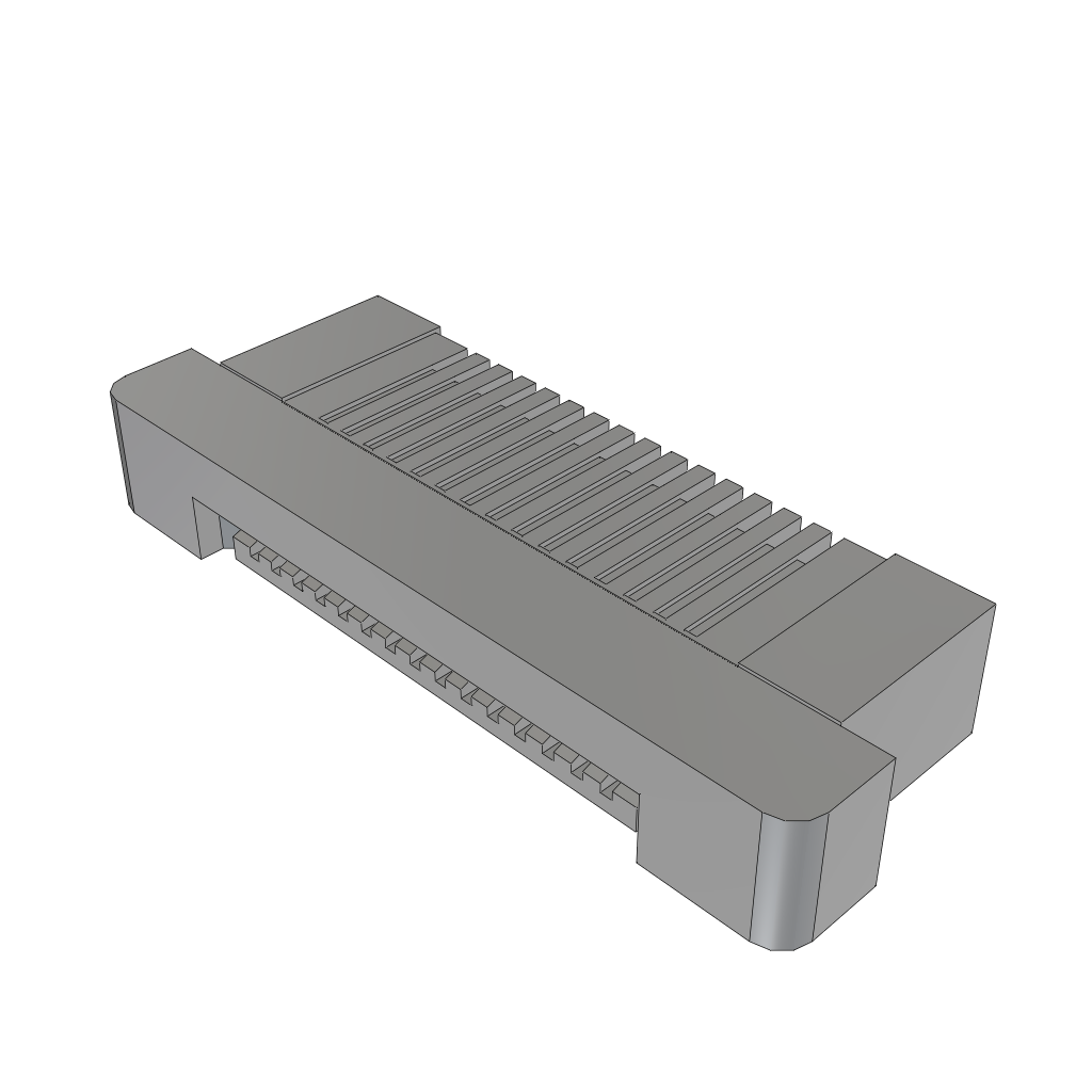 Samtec-ZF5S-15-01-T-WT Steckverbinder, FFC-FPC Conn FFC Connector SKT 15 POS 0.5mm Solder RA SMD Tube