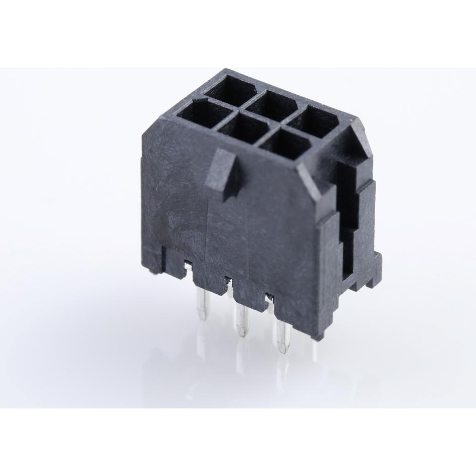 Molex-430450628 Steckverbinderleisten und Leiterplattenbuchsen Conn Wire to Board HDR 6 POS 3mm Solder ST Thru-Hole Micro-Fit 3.0 Tray