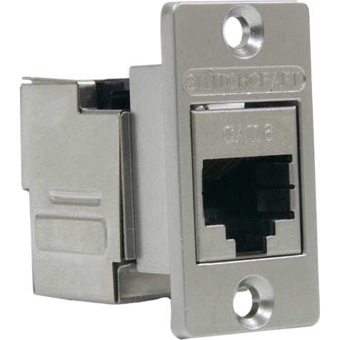 Switchcraft-NHRJ45D6SIDC Steckverbinder, Telefon und Telekommunikation Conn RJ-45 F 8 POS IDT RA Cable Mount 8 Terminal 1 Port Cat 6 Bulk