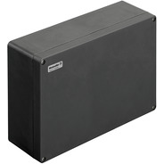 Weidmuller-1306130000 Kästen, Gehäuse und Gestelle Klippon POK (polyester Empty enclosure), Emp-ty Enclosure, Height 250 mm, Width 400 mm, Depth 120 mm, Material Glass fiber-reinforced Polyester, Untreated, Polished, Black