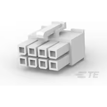 TE Connectivity-1586019-8 Custodia filo connettore dedicato Conn Housing RCP 8 POS 4.2mm Crimp ST Cable Mount Natural Bag