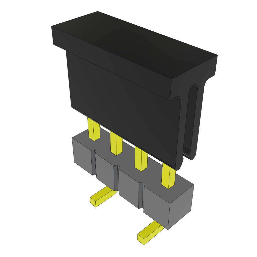 Samtec-TSM-104-02-LM-SV-P-TR Steckverbinderleisten und Leiterplattenbuchsen Conn Unshrouded Header HDR 4 POS 2.54mm Solder ST Top Entry SMD T/R