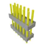 Conn Board Stacker HDR 12 POS 2.54mm Solder ST Top Entry Thru-Hole Bulk