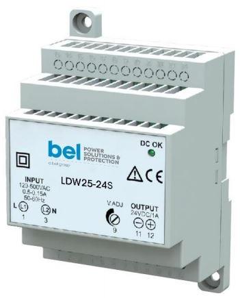 Bel Power Solutions-LDW25-24S Alimentation électrique CA en CC AC/DC Power Supply Single-OUT 24V 1A 25W 24-Pin