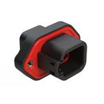 Conn Housing RCP 6 POS Crimp ST Panel Mount Black