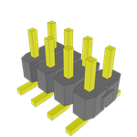 Conn Unshrouded Header HDR 8 POS 2.54mm Solder ST Top Entry SMD Tube