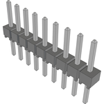 Conn Unshrouded Header HDR 9 POS 2.54mm Solder ST Top Entry Thru-Hole Bulk