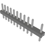 Conn Unshrouded Header HDR 12 POS 2mm Solder ST Top Entry Thru-Hole Bulk