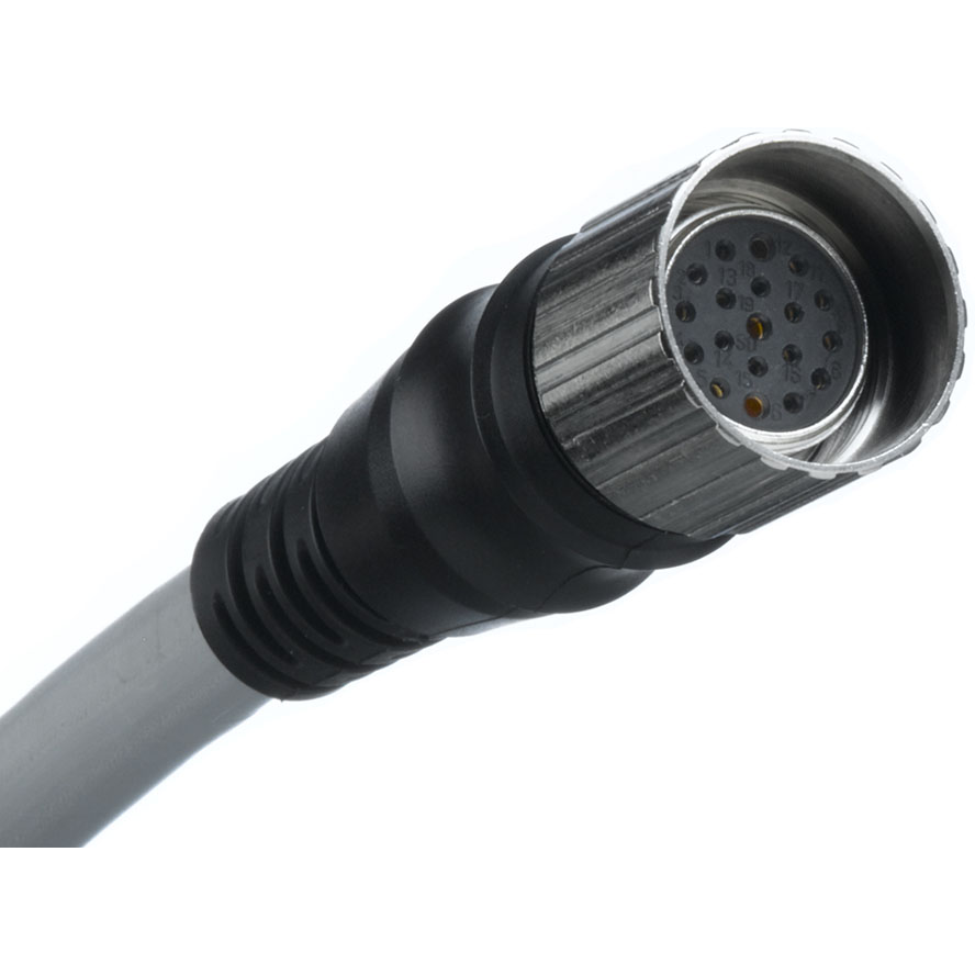 Molex-K02100P80M100 null Cable Assembly PUR 10m 18AWG/22AWG M23 Circular 12 POS F Brad M23