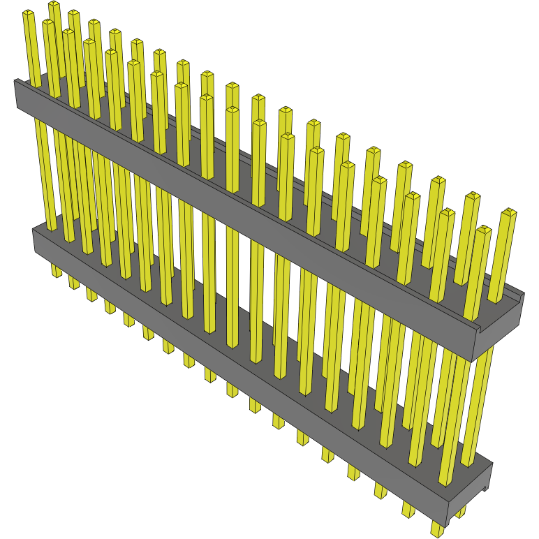 Samtec-DW-18-12-L-D-680 Steckverbinderleisten und Leiterplattenbuchsen Conn Board Stacker HDR 36 POS 2.54mm Solder ST Top Entry Thru-Hole Bulk