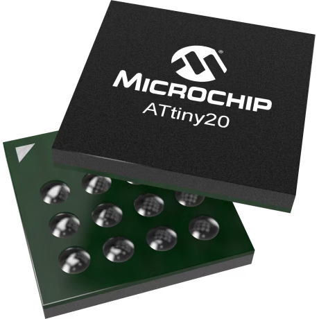 Microchip Technology-ATTINY20-CCU Microcontrollers - MCUs MCU 8-bit AVR RISC 2KB Flash 2.5V/3.3V/5V 15-Pin UFBGA Tray