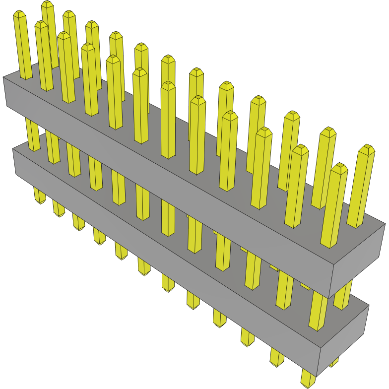 Samtec-TW-12-03-L-D-280-090 Steckverbinderleisten und Leiterplattenbuchsen Conn Board Stacker HDR 24 POS 2mm Solder ST Top Entry Thru-Hole Bulk