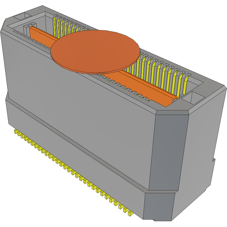 Samtec-QTH-030-03-C-D-A-K-TR Steckverbinderleisten und Leiterplattenbuchsen Conn Micro High Speed Terminal Strip HDR 60 POS 0.5mm Solder ST Top Entry SMD T/R