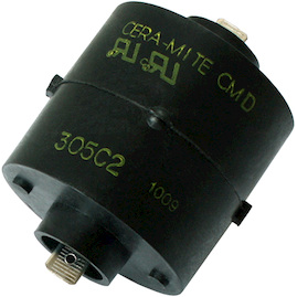 Vishay-PTCAUX36-520H Mounting Brackets Round Mounting Bracket for Thermistors, Spring Steel Phosphate Material and Oil Finish