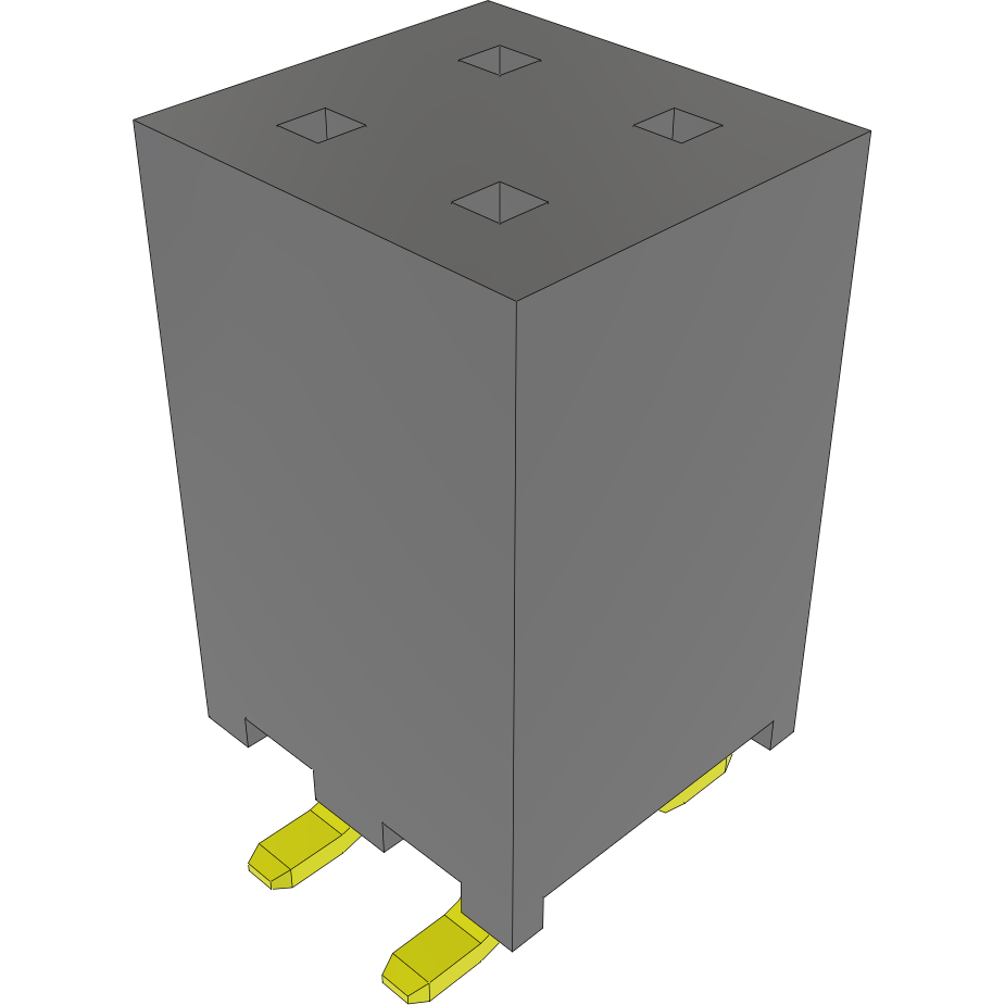 Samtec-SQW-102-01-STL-D-VS Steckverbinderleisten und Leiterplattenbuchsen Conn Socket Strip SKT 4 POS 2mm Solder ST Top Entry SMD Layer
