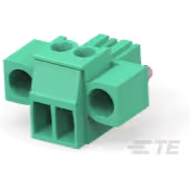 TE Connectivity-284510-2 Steckverbinder, Klemmenblöcke Conn Eurostyle Block PL 2 POS 3.5mm Solder RA Cable Mount 11A/Contact
