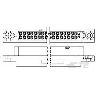 TE Connectivity-531802-3 Einzeladersteckverbinder, Gehäuse Conn Housing RCP 40 POS 2.54mm Crimp ST Cable Mount Blue Package