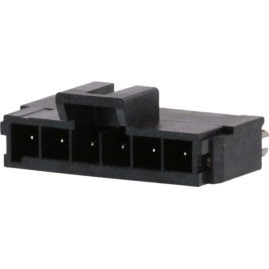 Molex-1722871106 Embases de raccordement et réceptacles PCB Conn Wire to Board HDR 6 POS 3.5mm Solder ST Top Entry Thru-Hole Tray