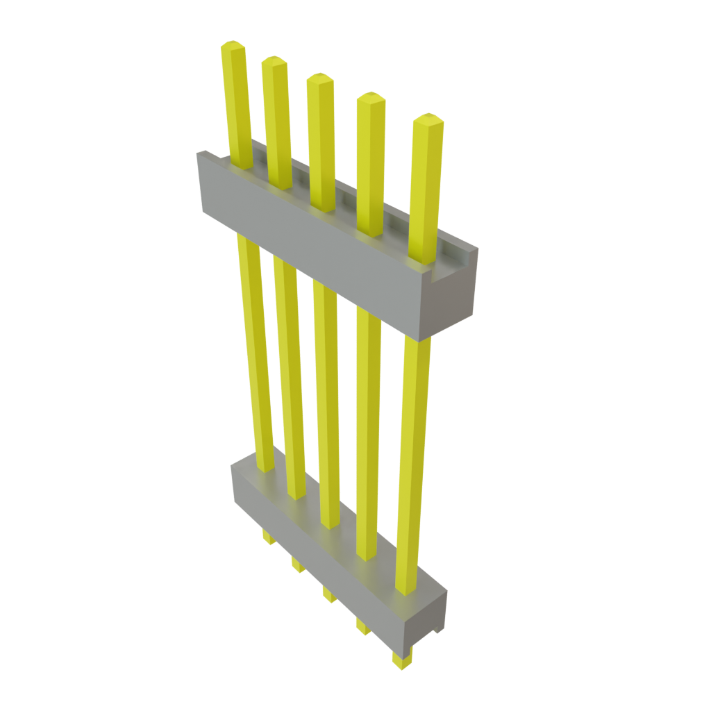 Samtec-DW-05-12-T-S-750 Connector Headers and PCB Receptacles Conn Board Stacker HDR 5 POS 2.54mm Solder ST Top Entry Thru-Hole Bulk