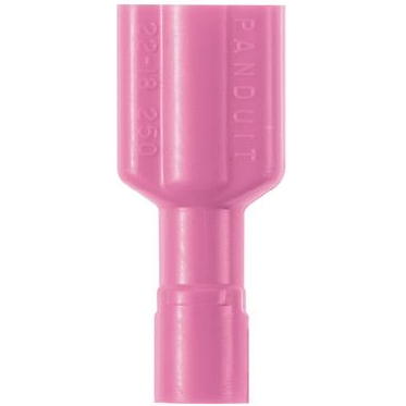 Panduit-DPF18-205FIB-M Steckverbinderanschlüsse Quick Disconnect Terminal 18-22AWG Brass Red F 19.8mm Tin Box