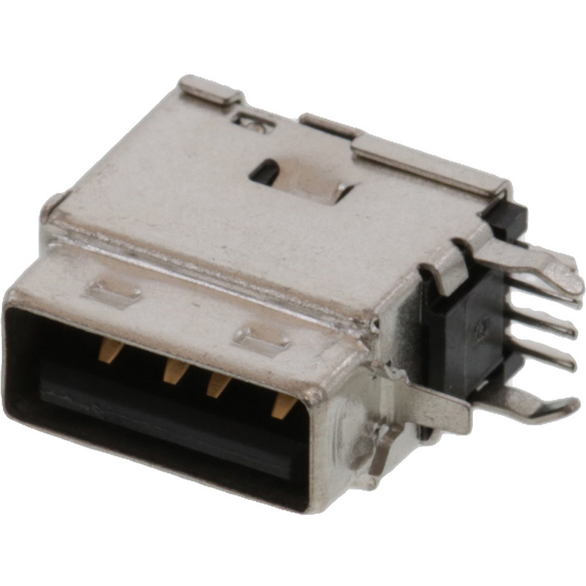 Molex-89485-8003 Connector USB Conn USB 2.0 Type A RCP 4 POS 1.4mm Solder RA Thru-Hole 4 Terminal 1 Port Tray