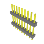 Conn Board Stacker HDR 9 POS 2.54mm Solder ST Top Entry Thru-Hole Bulk