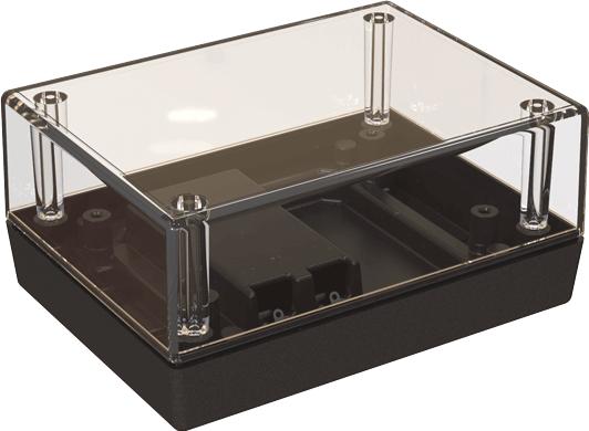 Serpac Electronic Enclosures-132C9V,BK Clear Top Desktop Enclosure with 9V Battery Compartment, 4.38x3.25x2.00in. <h4><strong>CALIFORNIA PROPOSITION</strong> ⚠️<strong>65 WARNING</strong>⚠️</h4>