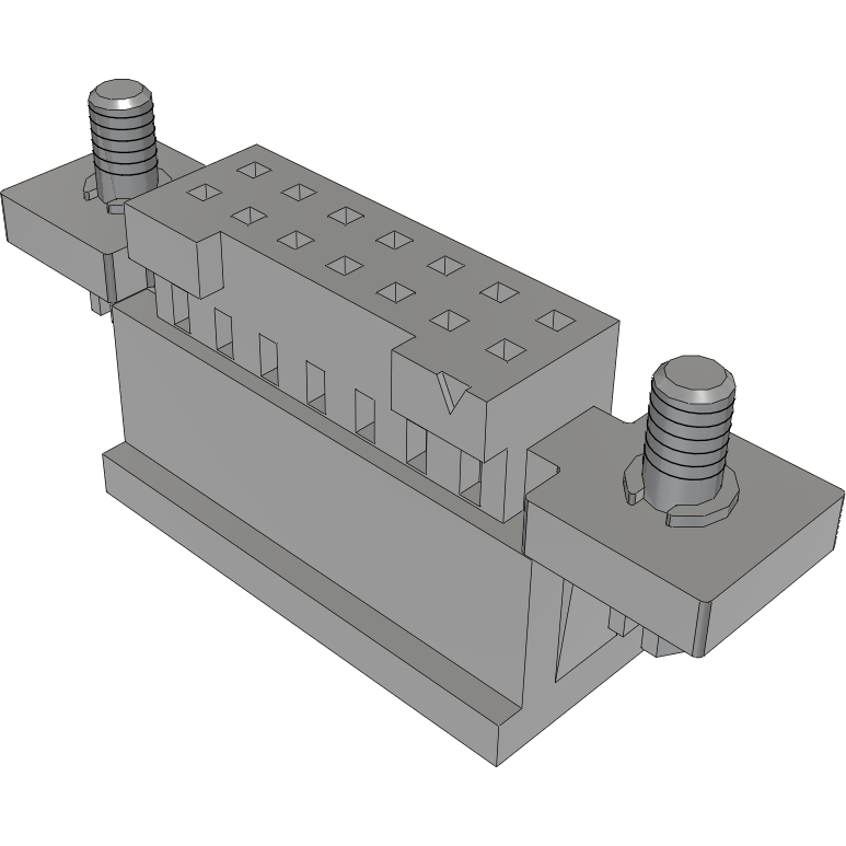 Samtec-ISD2-07-D-S Einzeladersteckverbinder, Gehäuse Conn Housing RCP 14 POS 2mm Crimp ST Cable Mount Black Tube