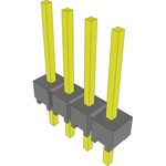 Conn Unshrouded Header HDR 4 POS 2.54mm Solder ST Top Entry Thru-Hole Bulk