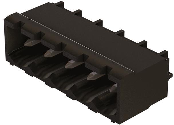 HARTING-14120617002000 Steckverbinderleisten und Leiterplattenbuchsen Conn Shrouded Header (4 Sides) HDR 6 POS 5.08mm Solder RA Side Entry Thru-Hole har-flexicon® Bulk