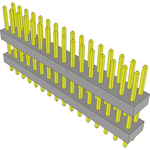 Conn Board Stacker HDR 32 POS 2mm Solder ST Top Entry Thru-Hole Bulk
