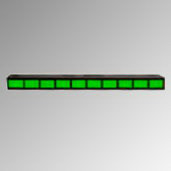 Lumex-SSA-LXH1025ID LED-Lichtleisten, Arrays und Balkendiagramme Uni-Color LED Light Bar Red 635nm 10-Pin
