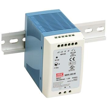 Mean Well Enterprises-MDR-100-24 AC-DC-Spannungsversorgung AC/DC Power Supply Single-OUT 24V 4A 96W 9-Pin