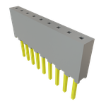 Conn Socket Strip SKT 9 POS 2mm Solder ST Top Entry Thru-Hole Tube