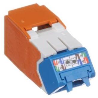 Panduit-CJUD6X88TGOR Connector Telephone and Telecom Conn RJ-45 F 8 POS IDT Cable Mount 8 Terminal 1 Port Mini-Com® Cat 6a Carton
