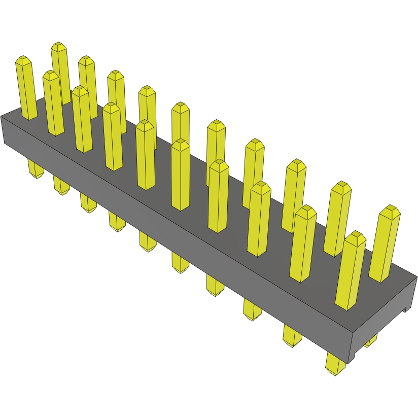 Samtec-MTMM-110-02-L-D-120 Steckverbinderleisten und Leiterplattenbuchsen Conn Unshrouded Header HDR 20 POS 2mm Solder ST Top Entry Thru-Hole Bulk