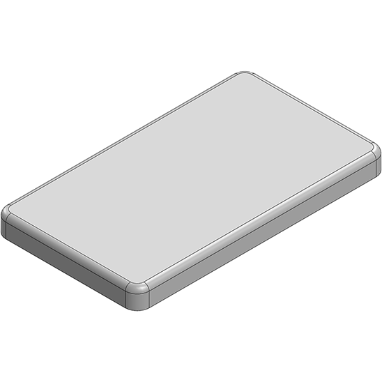 Masach Tech-MS378-10S null 37.8 x 21.6 x 3mm One-piece Drawn-Seamless RF Shield/EMI Shield (CRS)