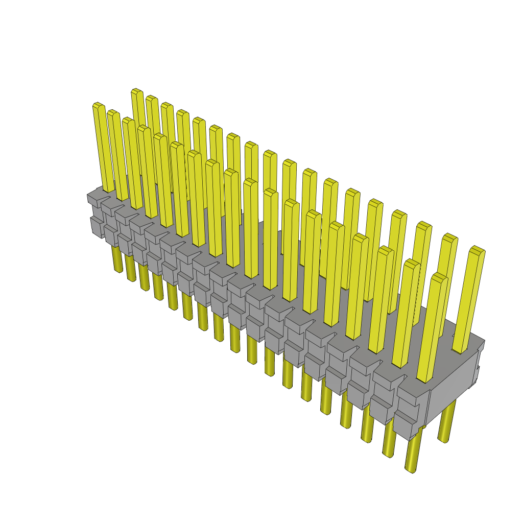 Samtec-TMS-118-52-G-D Steckverbinderleisten und Leiterplattenbuchsen Conn Unshrouded Header HDR 36 POS 1.27mm Solder ST Top Entry Thru-Hole Tube