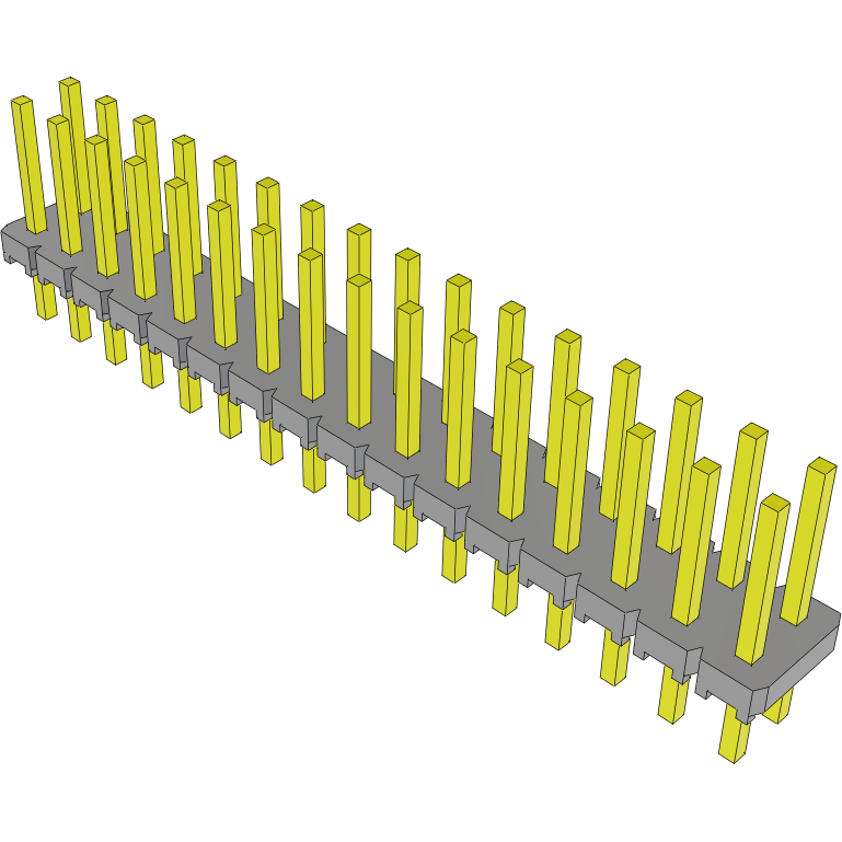 Samtec-MTLW-116-07-L-D-250 Steckverbinderleisten und Leiterplattenbuchsen Conn Unshrouded Header HDR 32 POS 2.54mm Solder ST Top Entry Thru-Hole Bulk