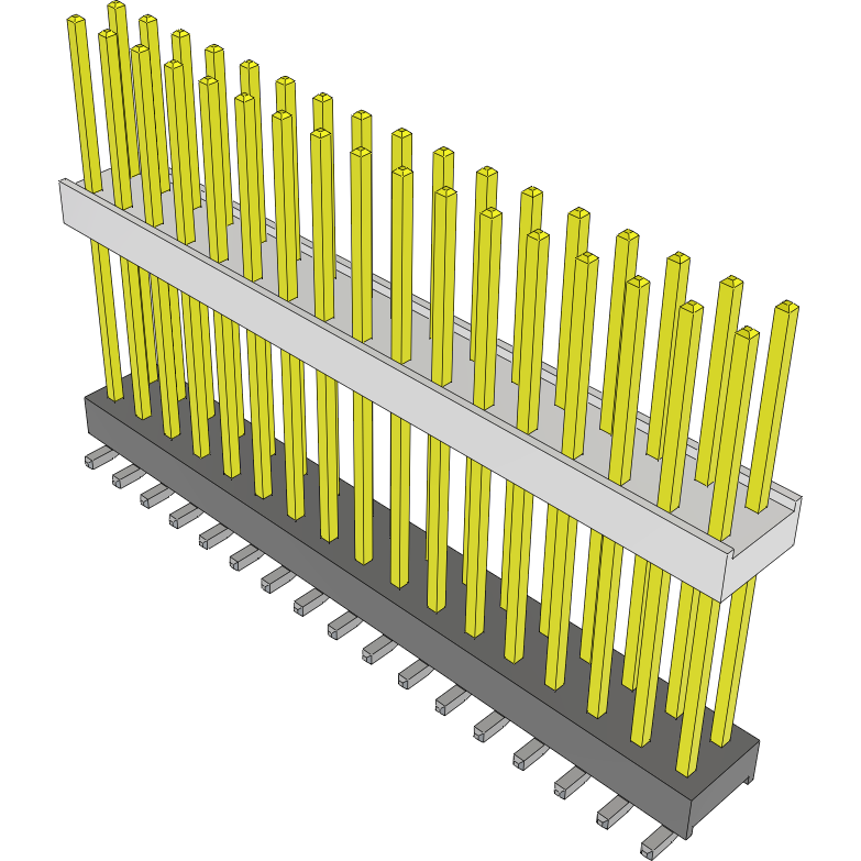 Samtec-HW-17-20-S-D-700-SM-A Steckverbinderleisten und Leiterplattenbuchsen Conn Board Stacker HDR 34 POS 2.54mm Solder ST Top Entry SMD Tube